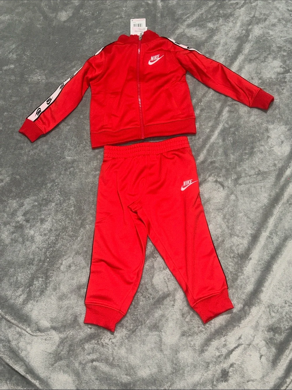 Nike Red Kids' Track Jacket & Joggers Set